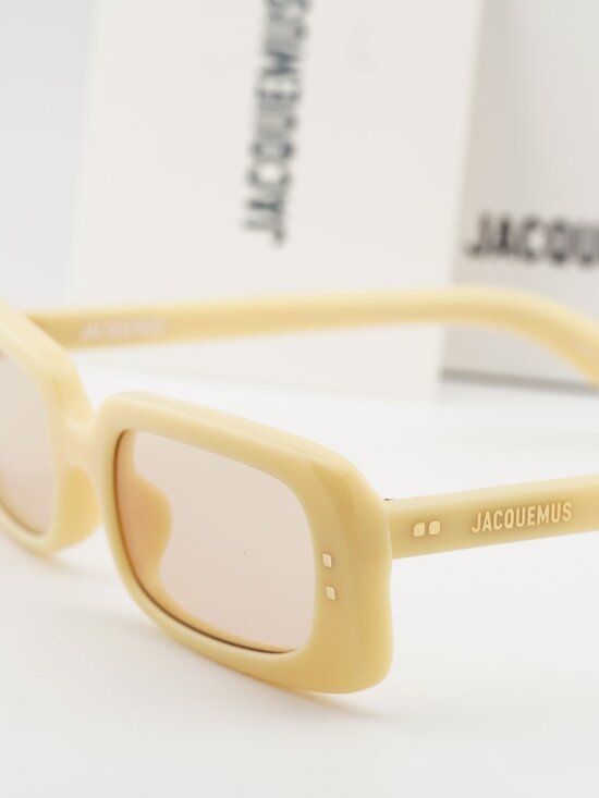 Jacquemus AZZURO JAC/47 C3 Rectangle Sunglasses - Pear / Peach main image 6